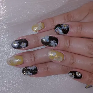 ネイル ネイリストゆか💅 長さだし、深爪矯正のネイルデザイン