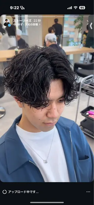 ショート パーマ メンズ 【メンズサロン】 BLUCK 横浜のヘアスタイル