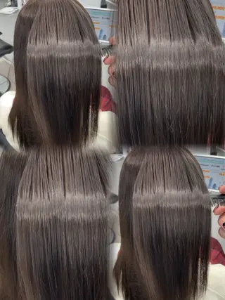ロング カラー パーマ ONYX 表参道所属・表参道/ハイライト 髪質改善ストレートのヘアスタイル