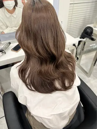 ミディアム カラー パーマ ヘアアレンジ ♡モテ髪/似合わせ♡ 透明感/JUICE♡のヘアスタイル