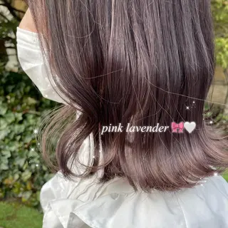 ミディアム 𝙢𝙞𝙮𝙪🎀 girly hairのヘアスタイル