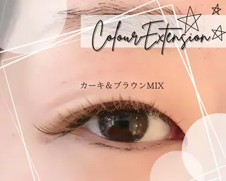 ロング カラー パーマ ヘアアレンジ メンズ キッズ ネイル マツエク・マツパ アイブロウ brille ~eyelash~のマツエク・マツパデザイン
