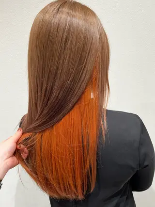 ロング ブリーチ/艶カラー/ Chinatsuのヘアスタイル
