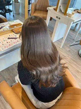 ロング カラー ブリーチなしWカラー レイヤー/Rickyのヘアスタイル
