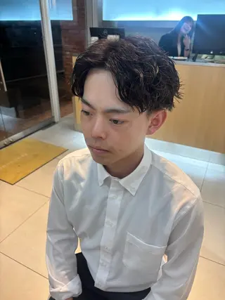 パーマ 韓国スタイリスト/ メンズパーマ新浪桃未のヘアスタイル