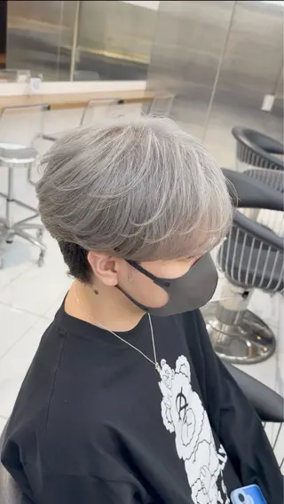 カラー バレイヤージュ 🌈 ハイシマ ユウイのヘアスタイル