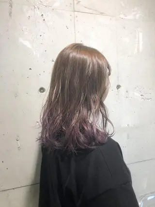 セミロング カラー パーマ ヘアアレンジ メンズ キッズ ネイル マツエク・マツパ Rene'所属・当日予約⭕️ yuriのヘアスタイル