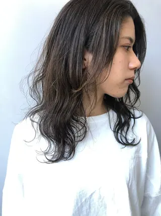 ミディアム カラー パーマ Nero✂︎ officialのヘアスタイル