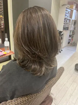 カラー ママ美容師 ＊ヒマワリのヘアスタイル