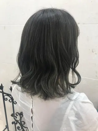 ミディアム カラー 💘カラー人気Ｎｏ. １💘SAYAのヘアスタイル