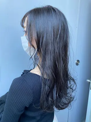 ロング カラー 韓国/トレンド レイヤー【101】のヘアスタイル