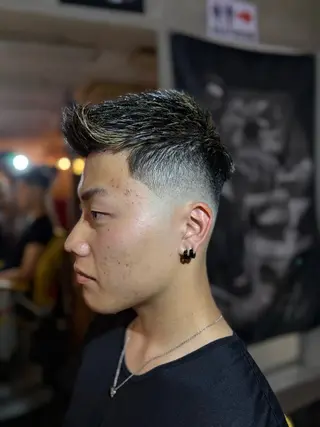 ショート メンズ SPINNER BARBEARIA所属・藤澤 蓮のヘアスタイル