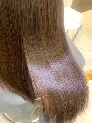 セミロング カラー ヘアアレンジ タイトボブ個性派カラ ーAKANEのヘアスタイル