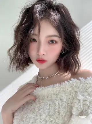 ミディアム カラー 笠原 健人のヘアスタイル