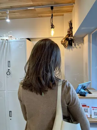 セミロング カラー CLOVE所属・下石怜子/レイヤー/ 透明感カラーのヘアスタイル