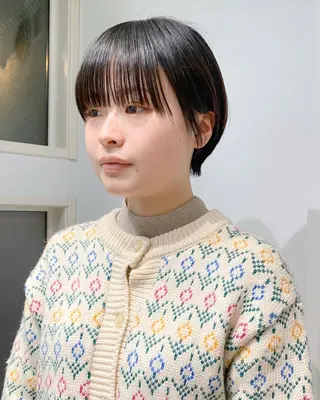 ショート カラー ヘアアレンジ Nancy所属・束感まつげ❤︎ あみのマツエク・マツパデザイン