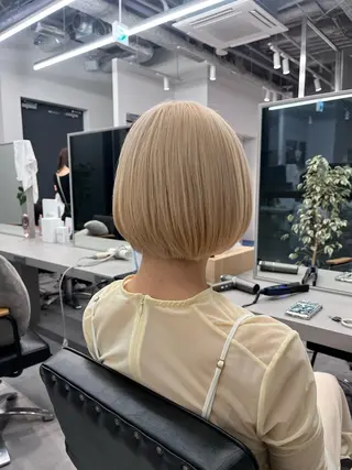 ショート tricca daikanyama所属・縮毛矯正/ボブ/ 🌱長尾朋弥🌱のヘアスタイル