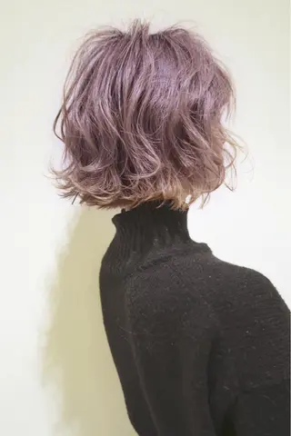 ショート カラー パーマ Memories水天宮前所属・花渕 俊彦のヘアスタイル