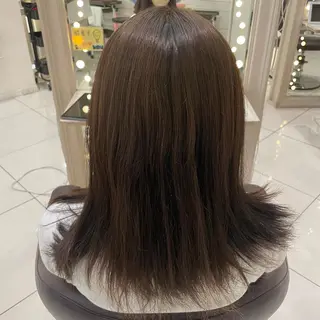 ミディアム カラー 韓国カラー／エクステ 松戸梨杏のヘアスタイル