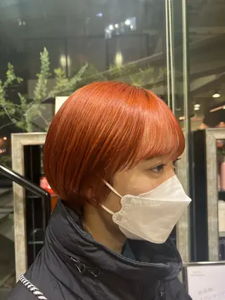 ショート 暖色カラー/レイヤー カット/Yunaのヘアスタイル
