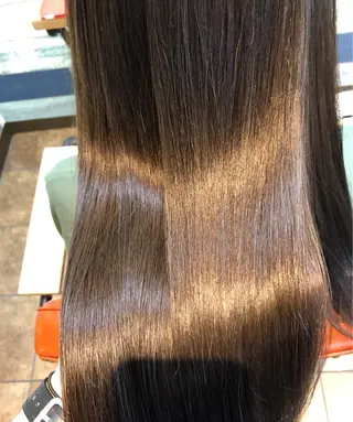 ロング 透明感カラー⭐️ 田嶋麗奈のヘアスタイル