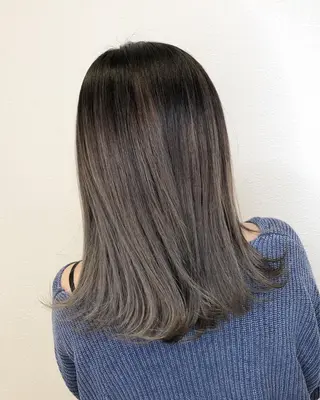 セミロング 岸 保奈美のヘアスタイル