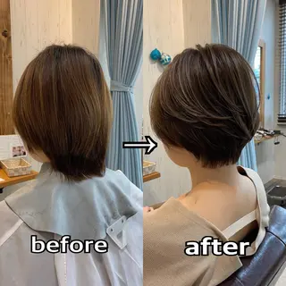 ショート カラー [店長]加地 峻のヘアスタイル