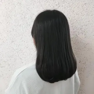 ミディアム カラー パーマ ヘアアレンジ かわい ゆうな 髪質改善/縮毛矯正のヘアスタイル