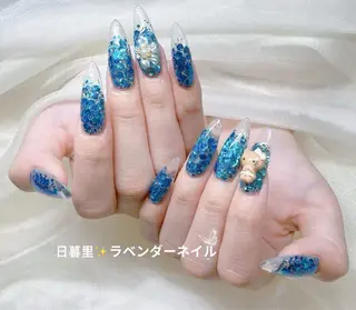 ネイル ラベンダー💖日暮里 ルル💖ネイルのネイルデザイン