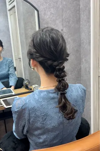 ミディアム ヘアアレンジ cocoa【ココア】船橋所属・cocoa船橋🦄 chinamiのヘアスタイル