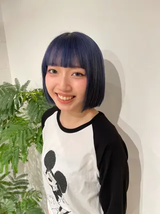 ミディアム カラー ショートボブ /綾華のヘアスタイル