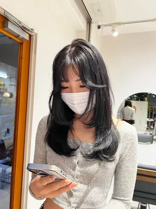 ロング カラー パーマ/ボブ /レイヤー チヒロのヘアスタイル