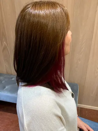 カラー 艶カラー/縮毛矯正 /夏目 いくとのヘアスタイル