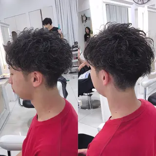 パーマ メンズ メンズパーマ特化 👑店長👑間宮👑のヘアスタイル