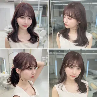 ミディアム カラー COA GINZA 空也/前髪/顔まわりのヘアスタイル