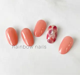 ネイル Rainbow nailsくろちゃんのネイルデザイン