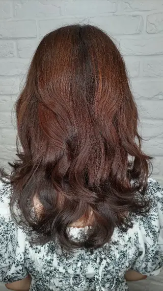 ミディアム カラー ✂デザインカット🐟 高評価✂戸崎俊成✂のヘアスタイル