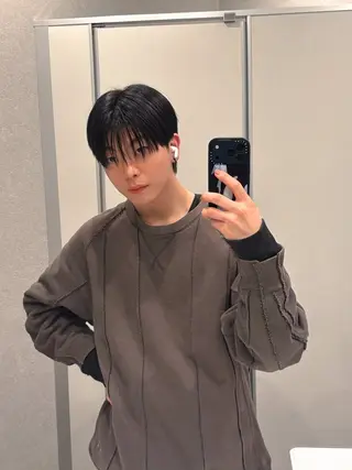 パーマ メンズ 韓国メンズヘア☆ 韓国ボブYUTOのヘアスタイル