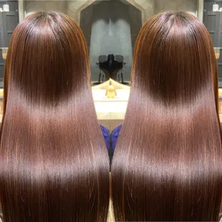 ロング カラー ツバサ 髪質改善のヘアスタイル