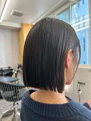 ショート 【ボブ/縮毛矯正 /髪質改善】motoのヘアスタイル