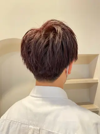 ショート カラー メンズ トヨシマ シュウトのヘアスタイル