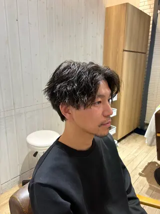 メンズ メンズカット/センタ ーパート /マミヤのヘアスタイル