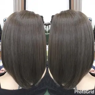 セミロング カラー パーマ ヘアアレンジ メンズ キッズ ネイル マツエク・マツパ PALETTE(パレット)所属・SHIORI💜口コ ミNo.1艶カラーのヘアスタイル