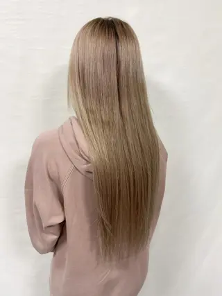 ロング カラー ヘアアレンジ 髪質改善【縮毛矯正】 美髪ボブを量産する人のヘアスタイル