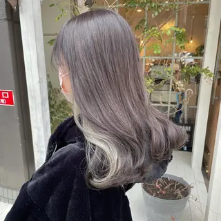 セミロング カラー 【完全個室】髪質改善 暖色カラー/山崎唯奈のヘアスタイル