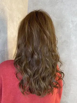 セミロング カラー RIENS♡xrea 山本優舞のヘアスタイル