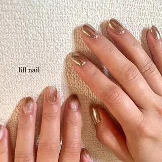 ミディアム pllia beautyのネイルデザイン