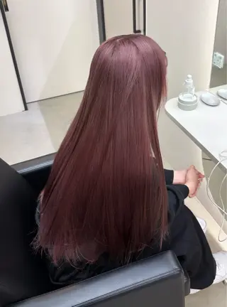 ロング RONND   Weg所属・海瑠万／メンズパーマ ／ブリーチ／フェードのヘアスタイル