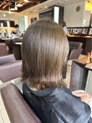 ミディアム 🤎韓国ヘア ベージュ まゆか🤎のヘアスタイル