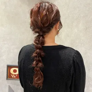 ヘアアレンジ yumemiレイヤー ‎✴︎ 透明感カラーのヘアスタイル